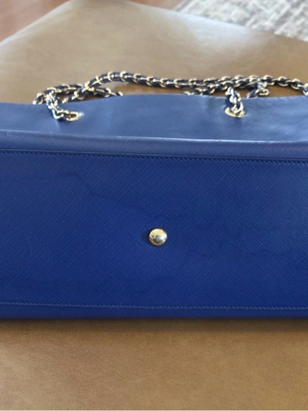 Salvatore Ferragamo MELIKE Vara Tote With Bow SAFFIANO Royal Blue Leather - Picture 3 of 16